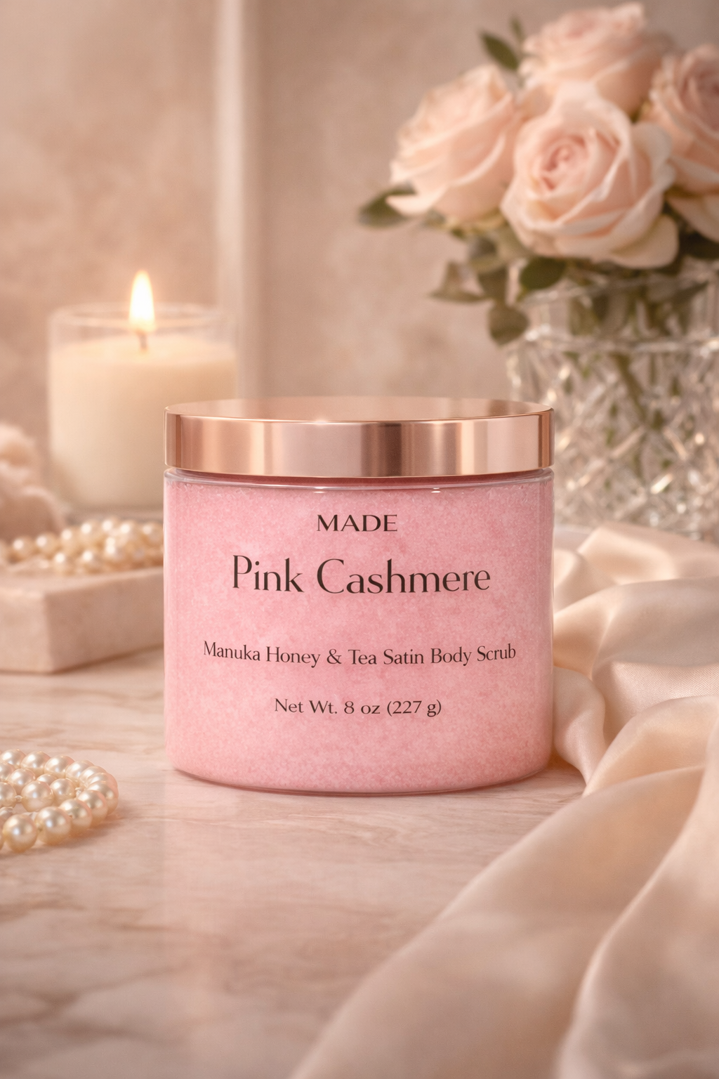 Manuka Honey & Tea Infused Silk Body Scrub