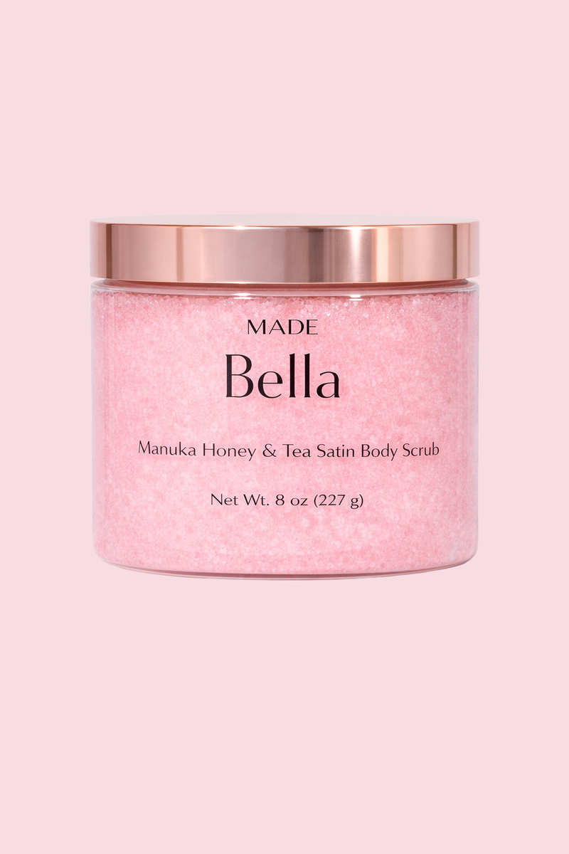 Bella — Manuka Honey & Tea Satin Body Scrub — 8 oz