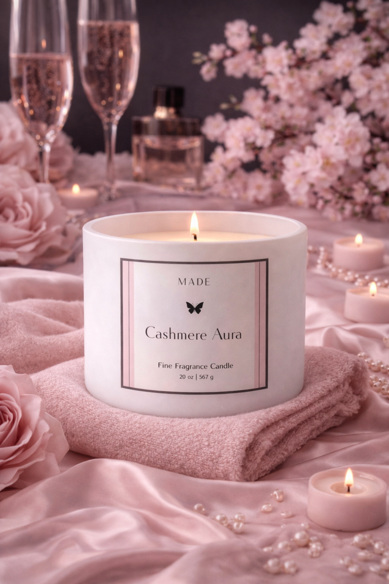 Cashmere Aura — Coco Avocado Wax Candle — 20 oz