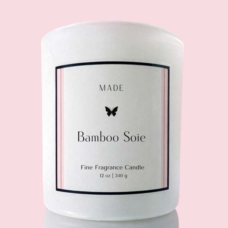Bamboo Soie — Coco Avocado Wax Candle — 12 oz