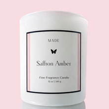 Saffron Amber — Coco Avocado Wax Candle — 12 oz