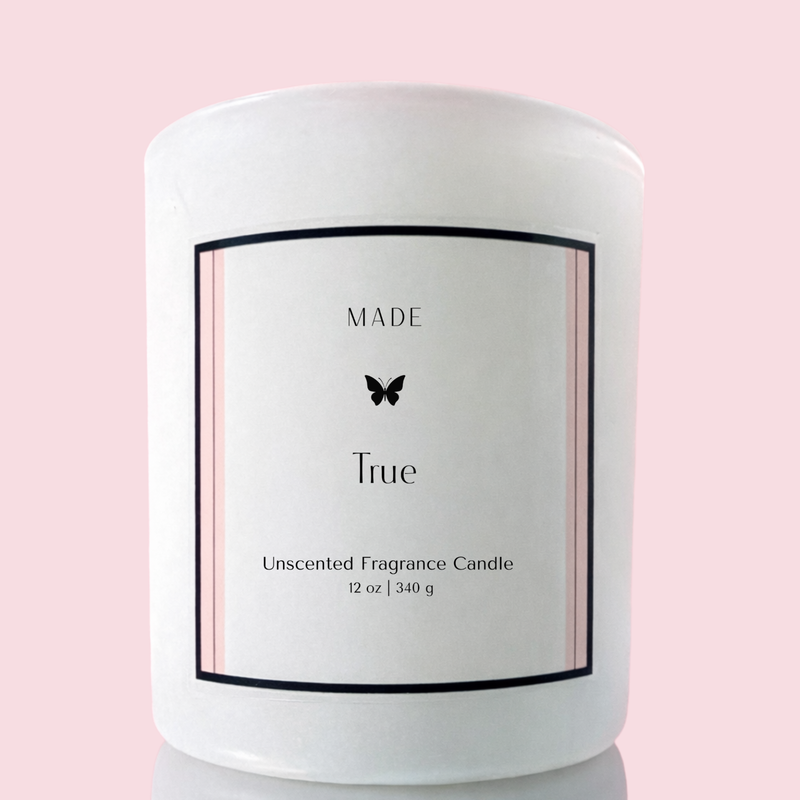 True — Coco Avocado Wax Unscented Candle — 12 oz