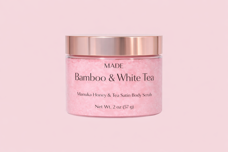 Bamboo & White Tea — Manuka  Honey & Tea Satin Body Scrub Mini