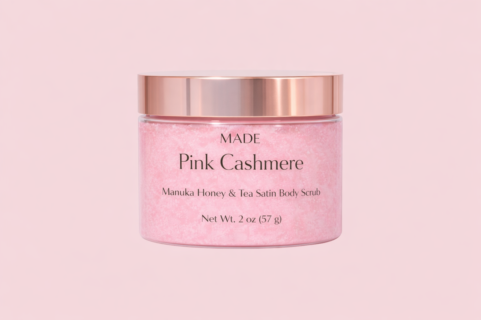 Pink Cashmere — Manuka Honey & Tea Satin Body Scrub Mini