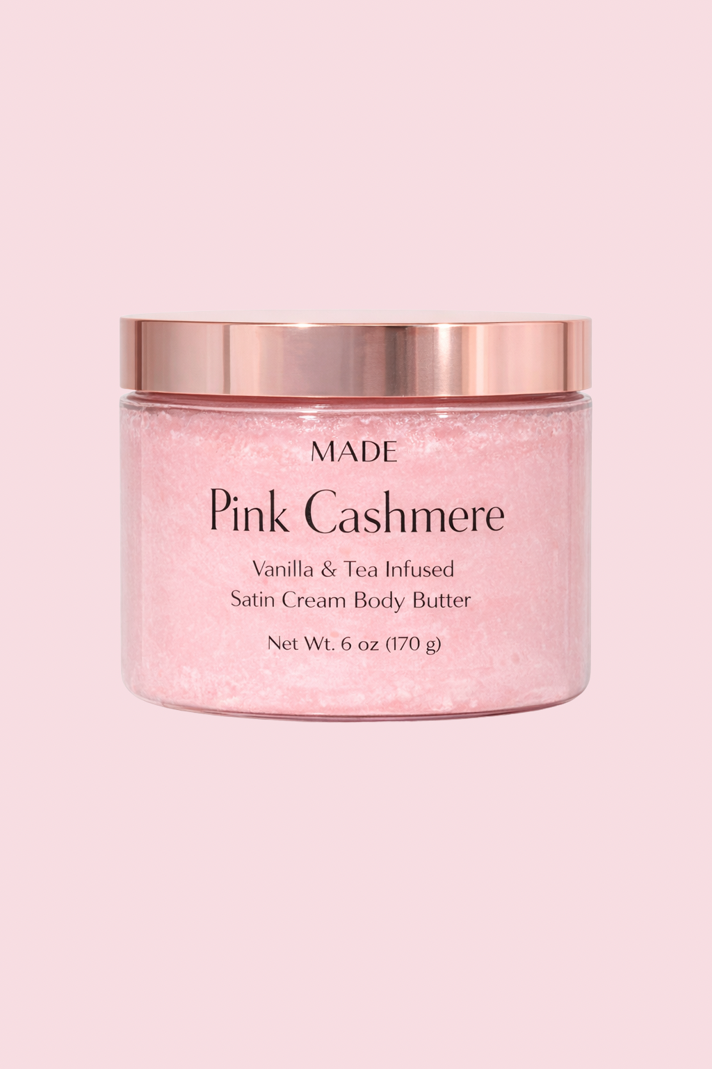 Pink Cashmere — Satin Cream Body Butter — 6 oz