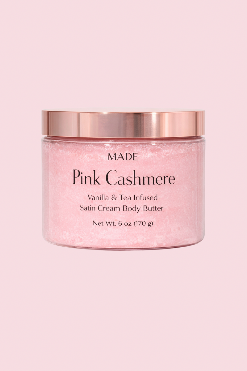 Pink Cashmere — Satin Cream Body Butter — 6 oz