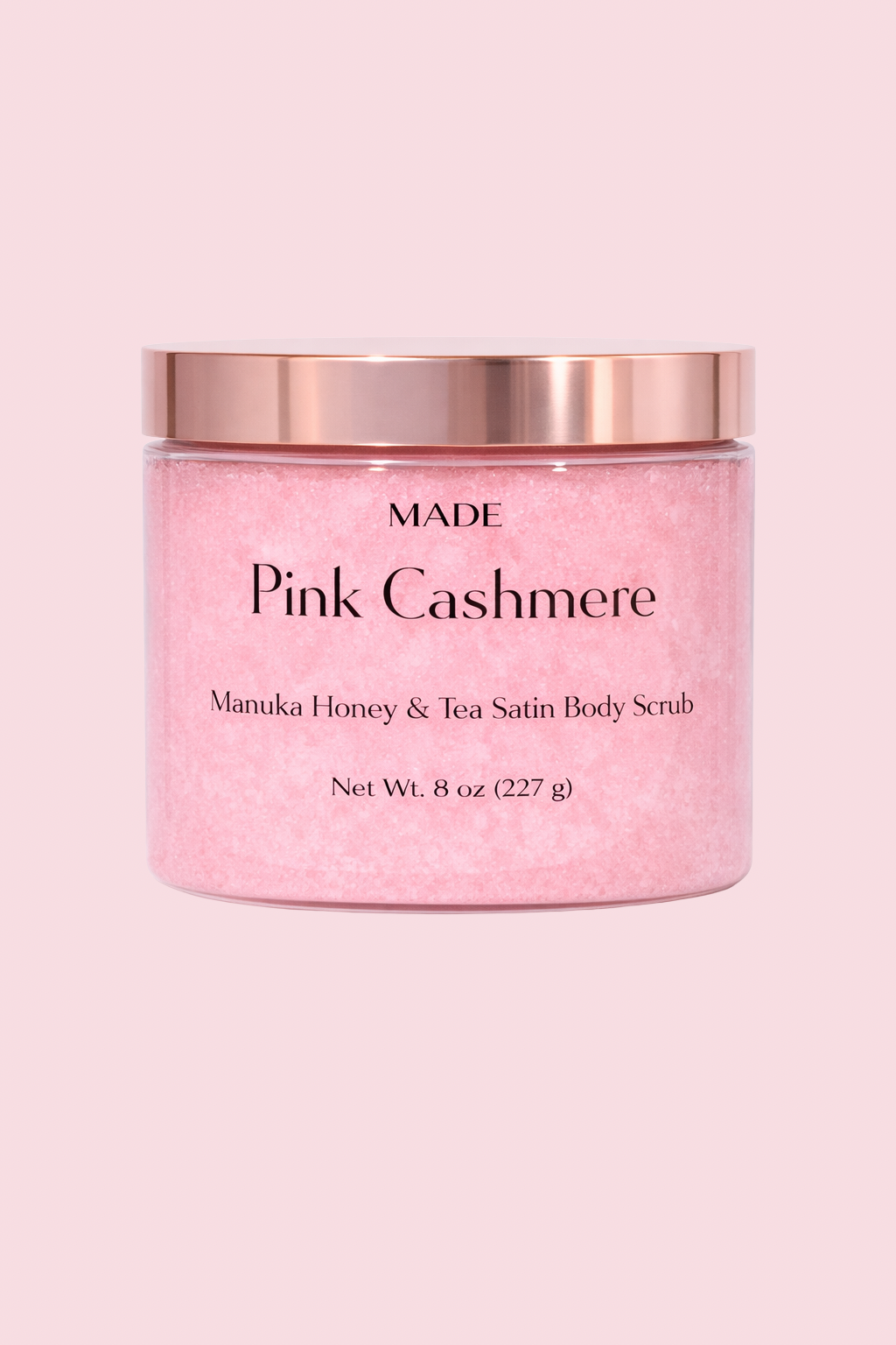 Pink Cashmere — Manuka Honey & Tea Satin Body Scrub — 4 oz