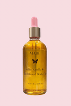 Satin Vanilla & Tea Infused Body Oil Unscented — 4 oz