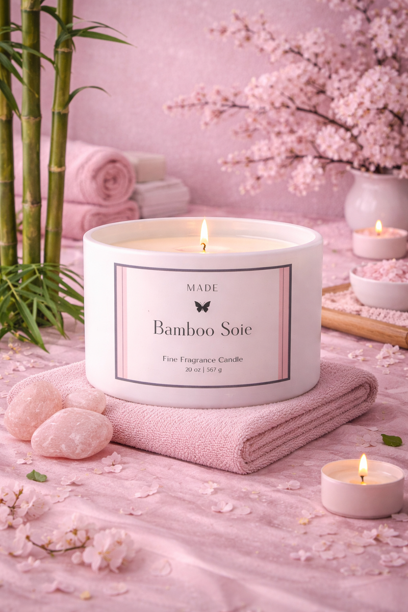 Bamboo Soie — Coco Avocado Wax Candle — 20 oz