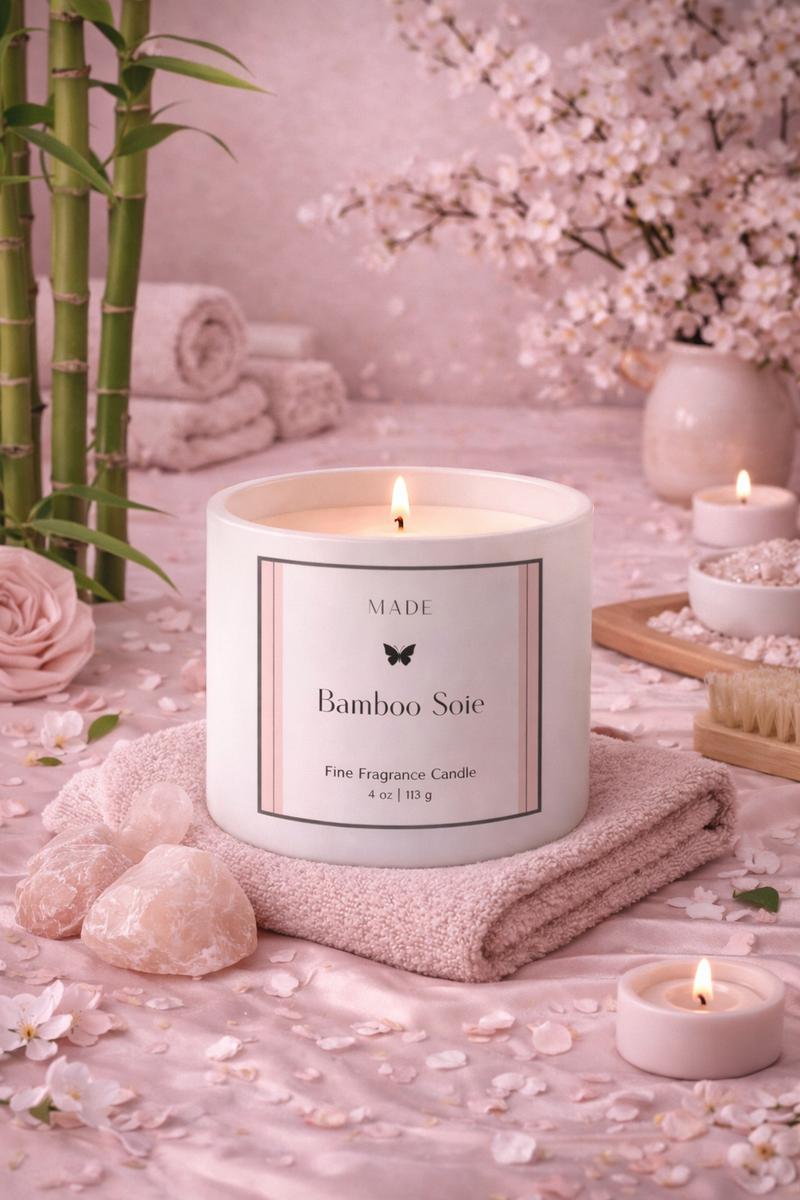 Bamboo Soie — Coco Avocado Wax Candle — 4 oz