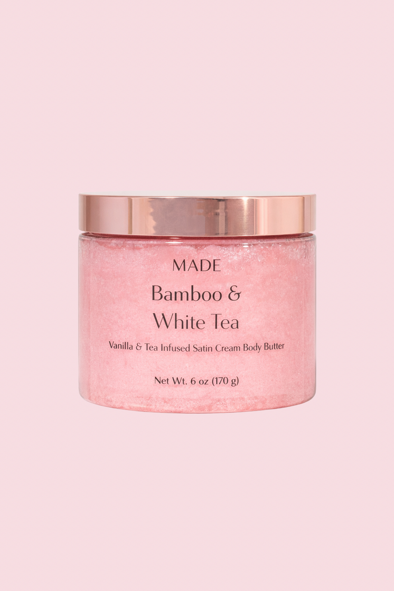 Bamboo & White Tea — Satin Cream Body Butter — 6 oz