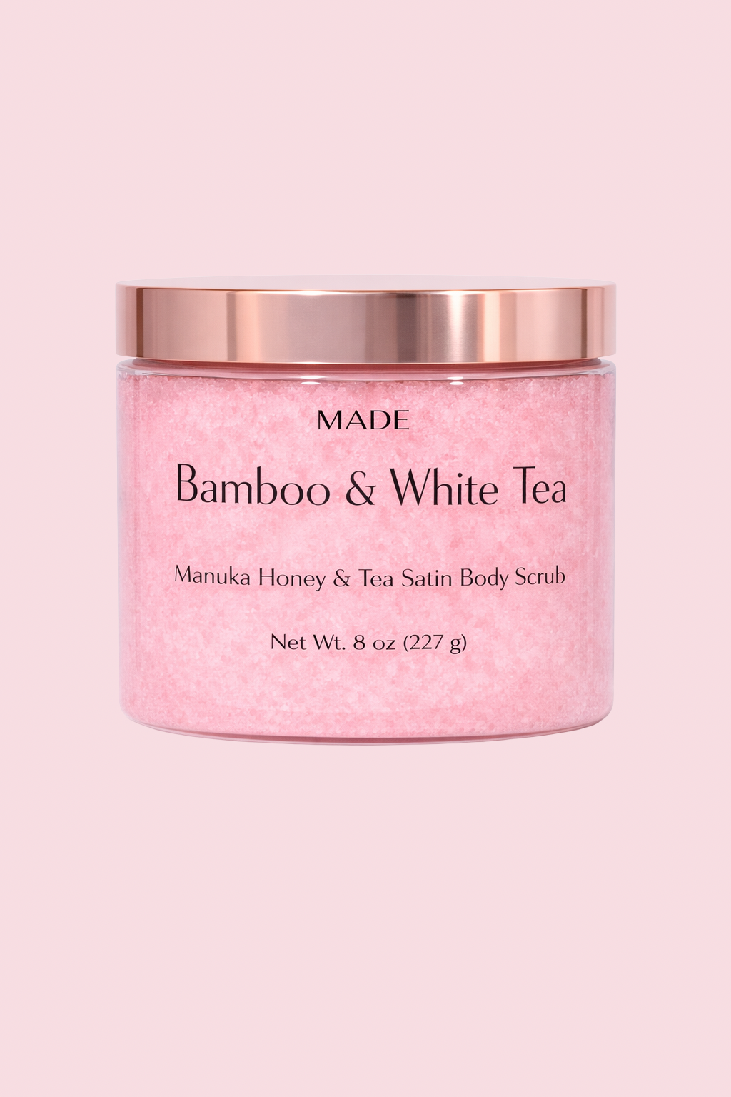 Bamboo & White Tea — Manuka  Honey & Tea Satin Body Scrub — 8 oz