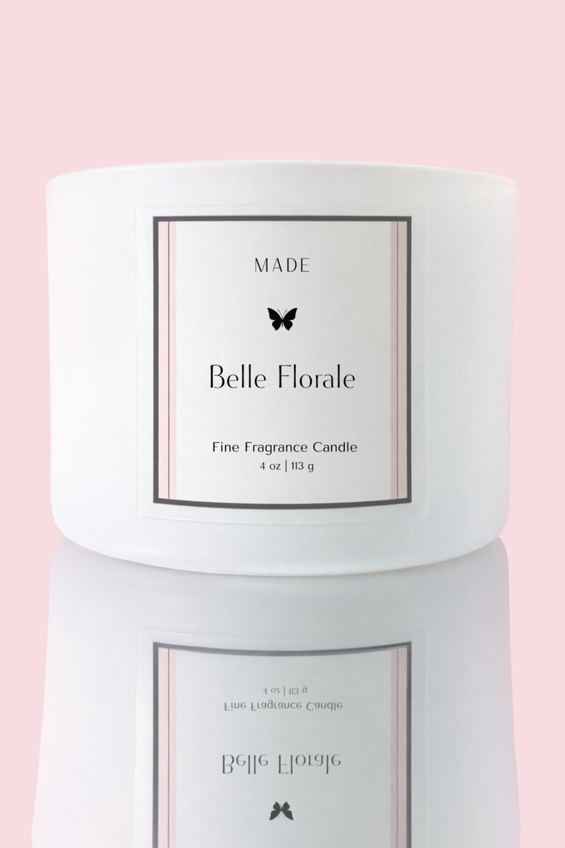 Belle Florale — Coco Avocado Wax Candle — 4 oz