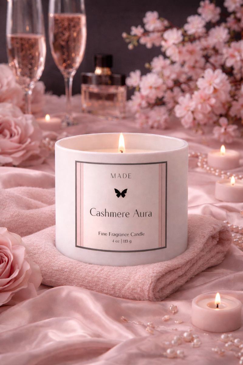 Cashmere Aura — Coco Avocado Wax Candle — 4 oz