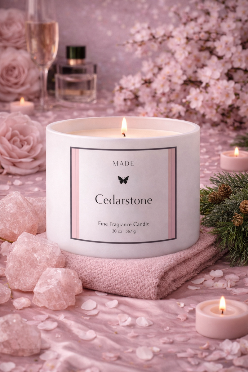 Cedarstone — Coco Avocado Wax Candle — 20 oz