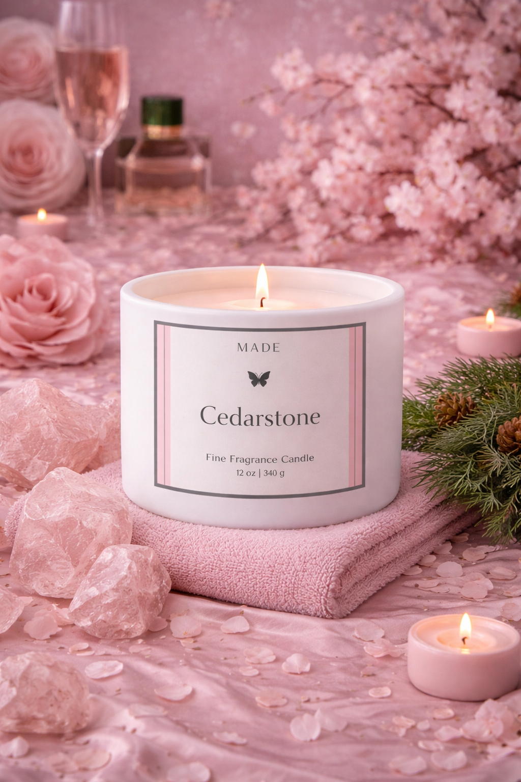 Cedarstone — Coco Avocado Wax Candle — 12 oz