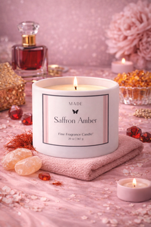 Saffron Amber — Coco Avocado Wax Candle — 20 oz