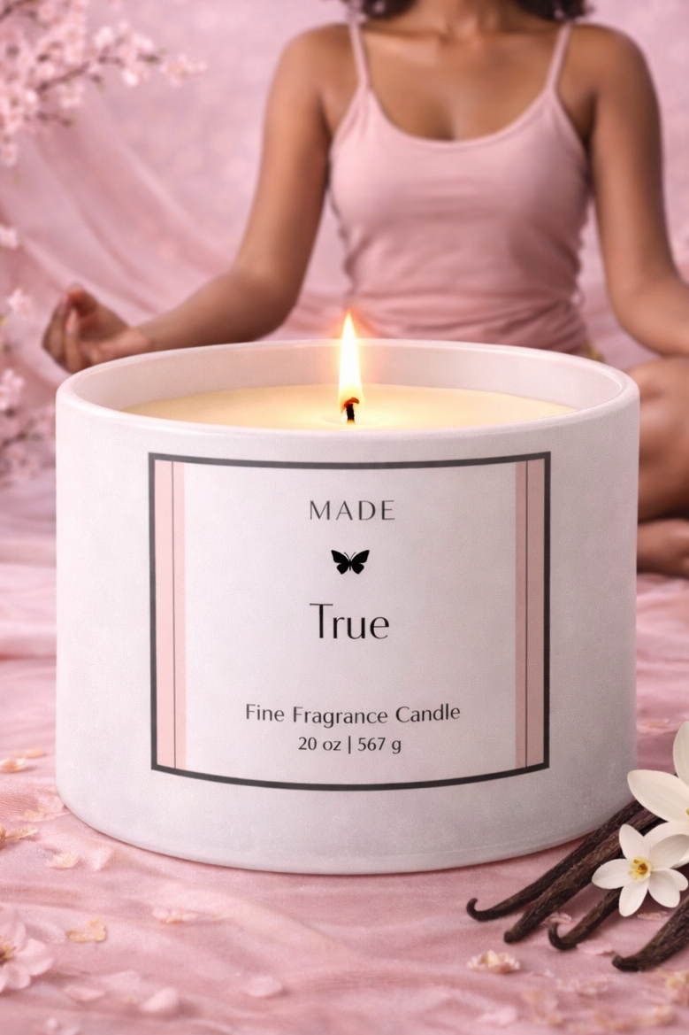 True — Coco Avocado Wax Unscented Candle — 20 oz