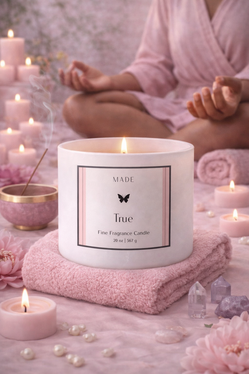 True — Coco Avocado Wax Unscented Candle — 20 oz